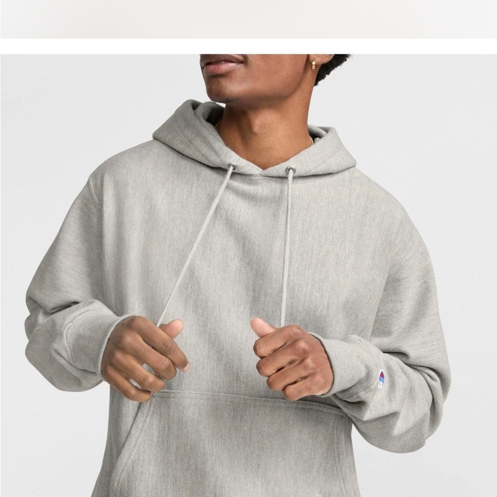 Champion Men's Light Gray Hoodie